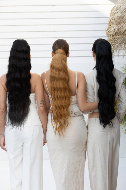 Natural Hair, Mocha Dark Brown - Ponytail Hair Extension, UAE Qatar KSA Kuwait Oman Bahrain Dubai Abu Dhabi