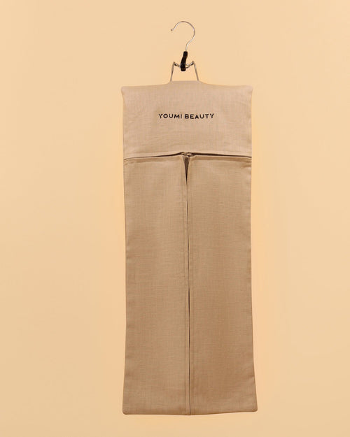 Clip in Tape in hair extension storage bag with hanger
